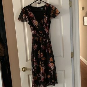 Faux wrap dress